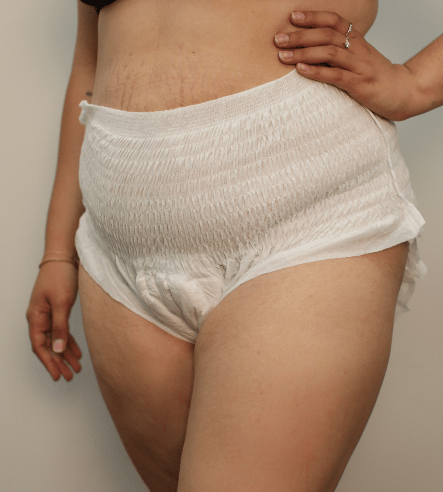 Partum Panties - 2 x packs of Disposable Postpartum Underwear High Waisted,  Soft & Absorbent - Medium